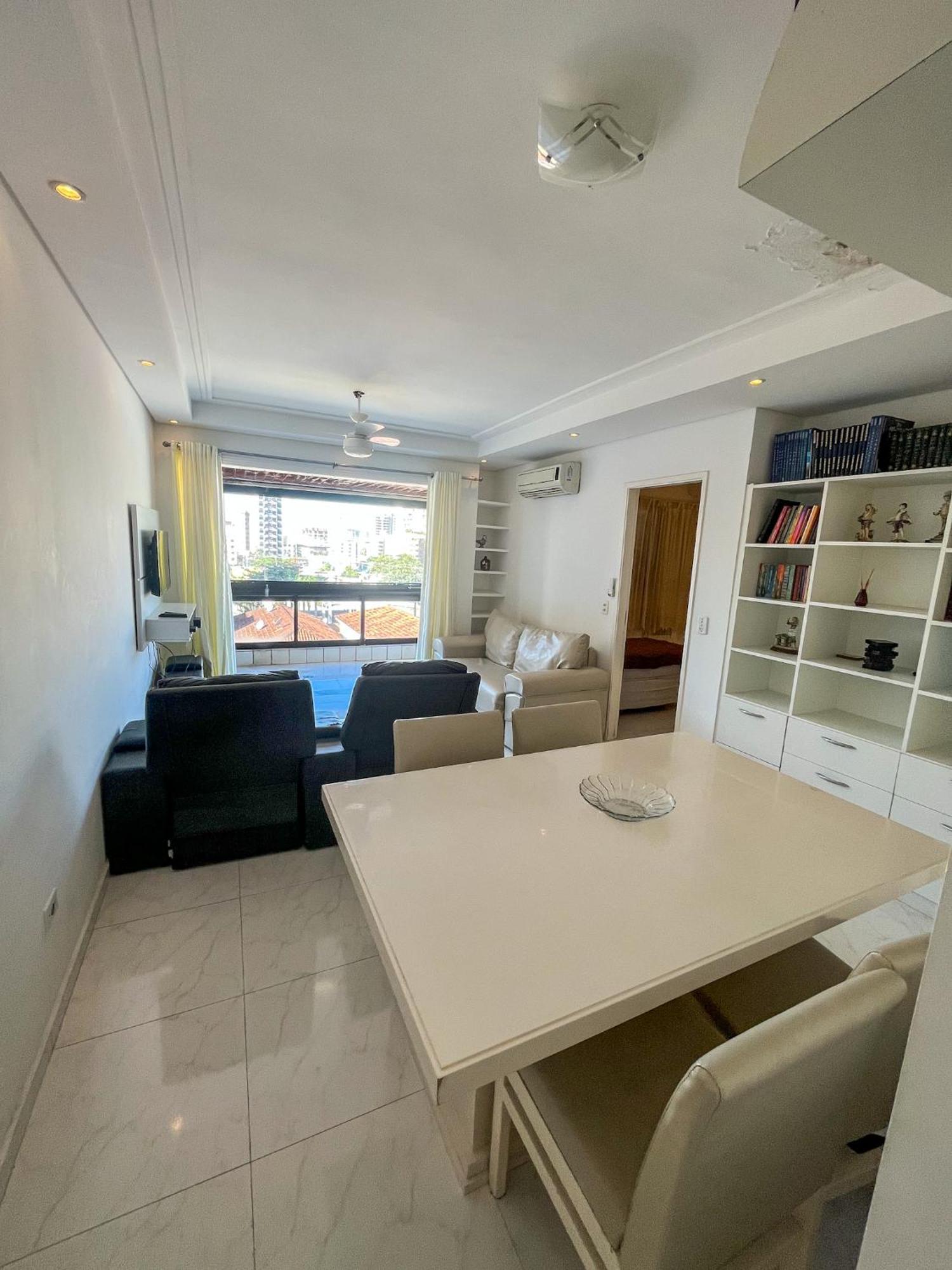 Apartamento com Varanda e Suíte Enseada Guarujá Exterior foto