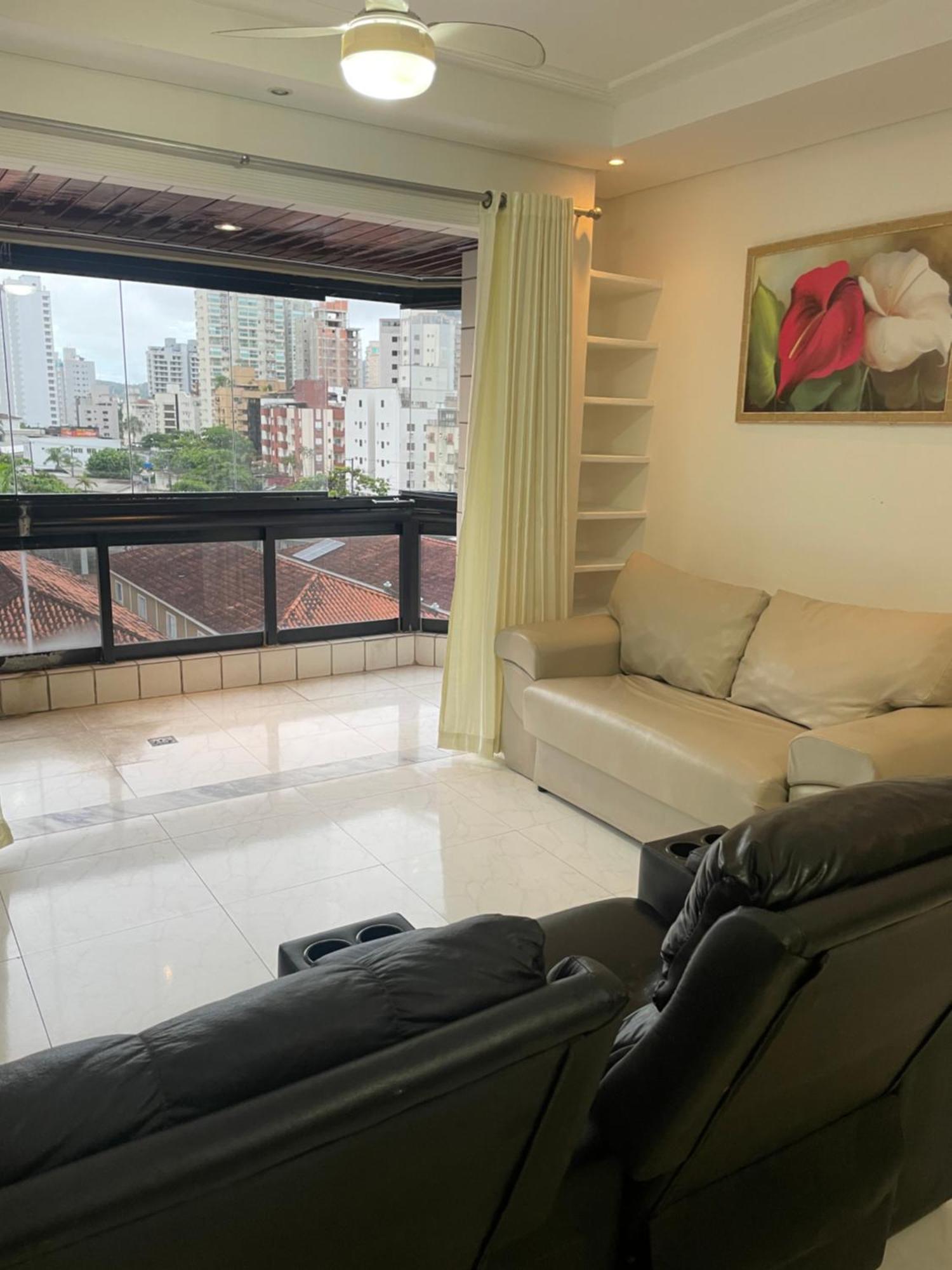 Apartamento com Varanda e Suíte Enseada Guarujá Exterior foto