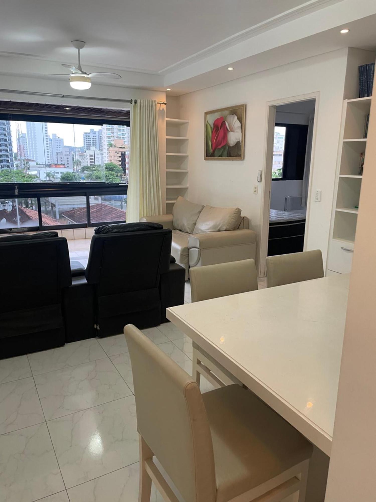 Apartamento com Varanda e Suíte Enseada Guarujá Exterior foto